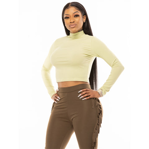 2 Piece Fringe Fitted Pant Set